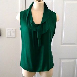 Elie Tahari Emerald Silk Top